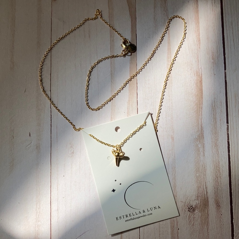 Estrella & Luna gold necklace